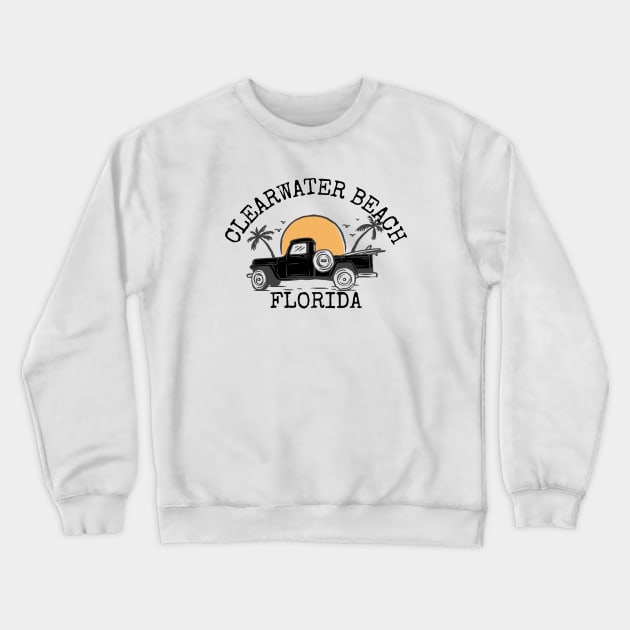 Clearwater Beach, Florida Crewneck Sweatshirt by Mountain Morning Graphics